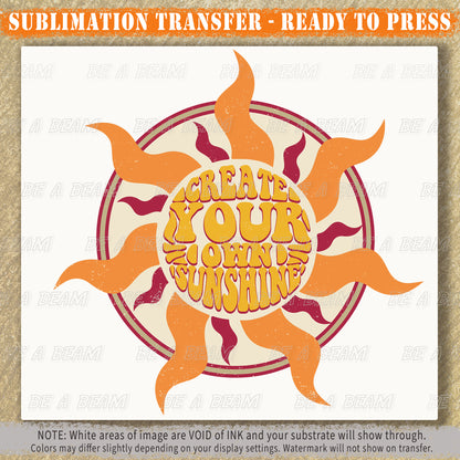 Create Your Own Sunshine Sublimation Transfer