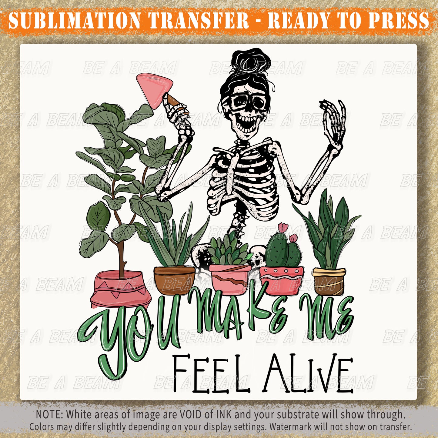 Feel Alive Sublimation Transfer