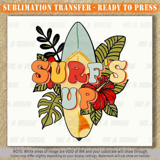 Surfs Up Sublimation Transfer